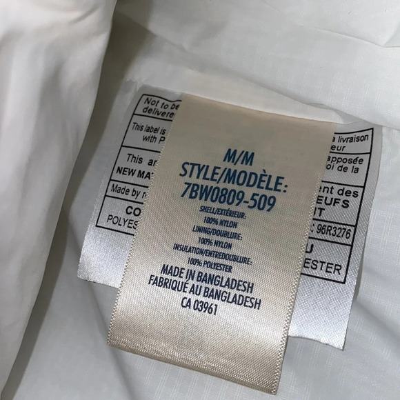 Wind River Vintage White Puffer Vest Size M - Picture 4 of 11